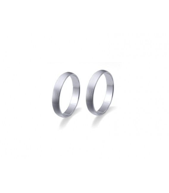 Aliança Or Blanc 18kt