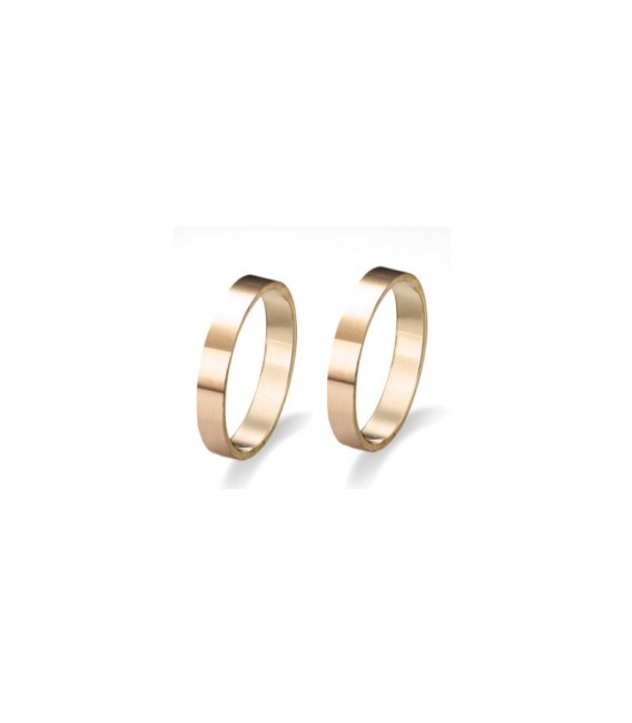 Aliança Or Rosa 18kt