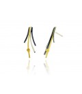 Pendientes Mannà – Oro 18K y Plata con Diamante | Arior Barcelona