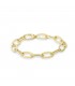 Polsera d’Or Groc amb Anelles Ovalades – Alta Joieria
