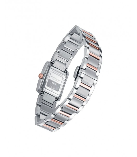 Reloj mujer Viceroy acero bitono esfera gris IP rosa 41162-17