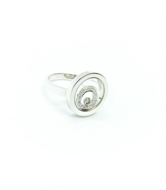 Anell Or Blanc 18KT 12+1 Diamants
