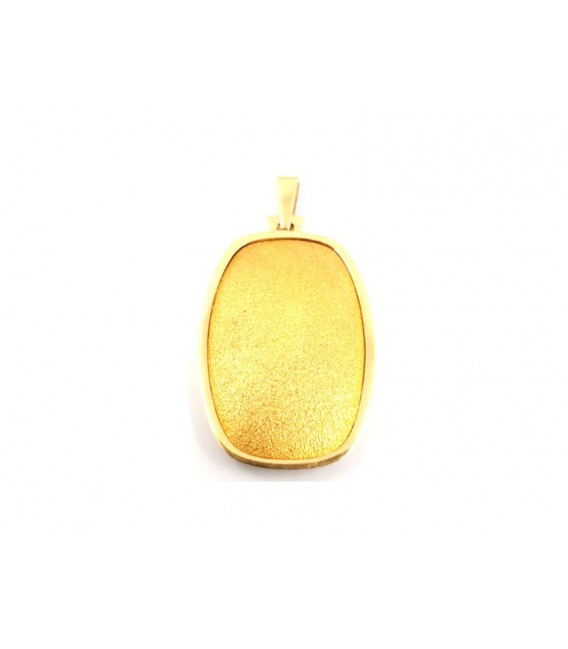 Medalla Verge Or 18kt Esmaltada Oval