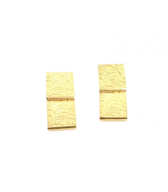 Arracades Or 18kt Penjants Mat Fil Polit