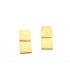 Pendientes Oro 18kt  Colgantes Cuadradas Mujer